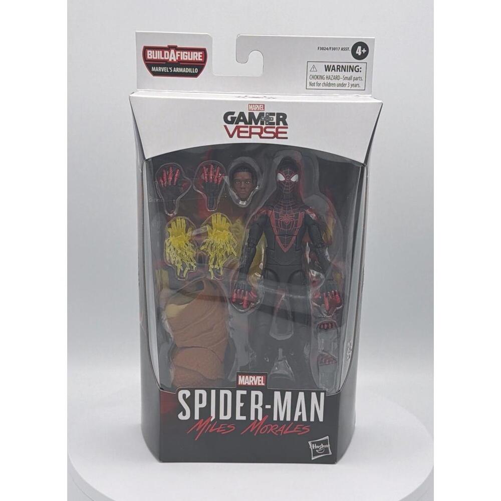 Hasbro Marvel Legends Miles Morales 6" GamerVerse‎ Armadillo BAF NIB
